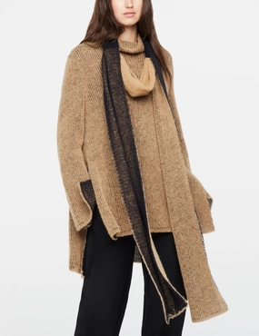 2 Sided Mohair Scarf - Ochre Limited Edition Offer