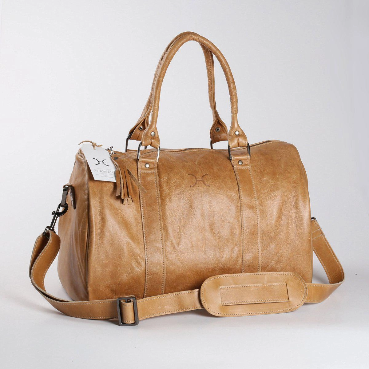 Hot Pick Deal Thandana Medium Leather Travel Duffel Bag