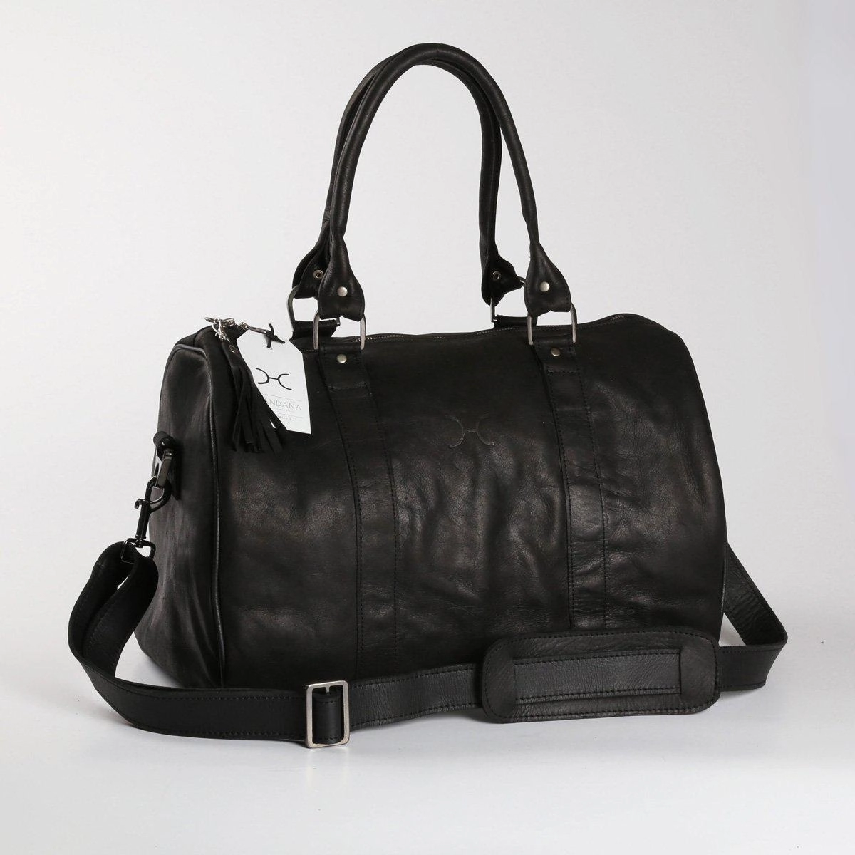 Hot Deal Alert Thandana Medium Leather Travel Duffel Bag