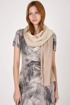 Todays Hot Pick Knit Ombre Scarf In Beige