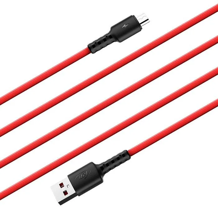 Itel Icd-28 Fast Charging Micro Usb Data Cable Red 2M Perfect Gift Offer Todays Trending Deals