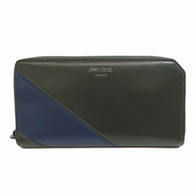 Flash Sale Now Jimmy Choo  Navy Leather Coin Purse/Coin Case (Pre-Owned)