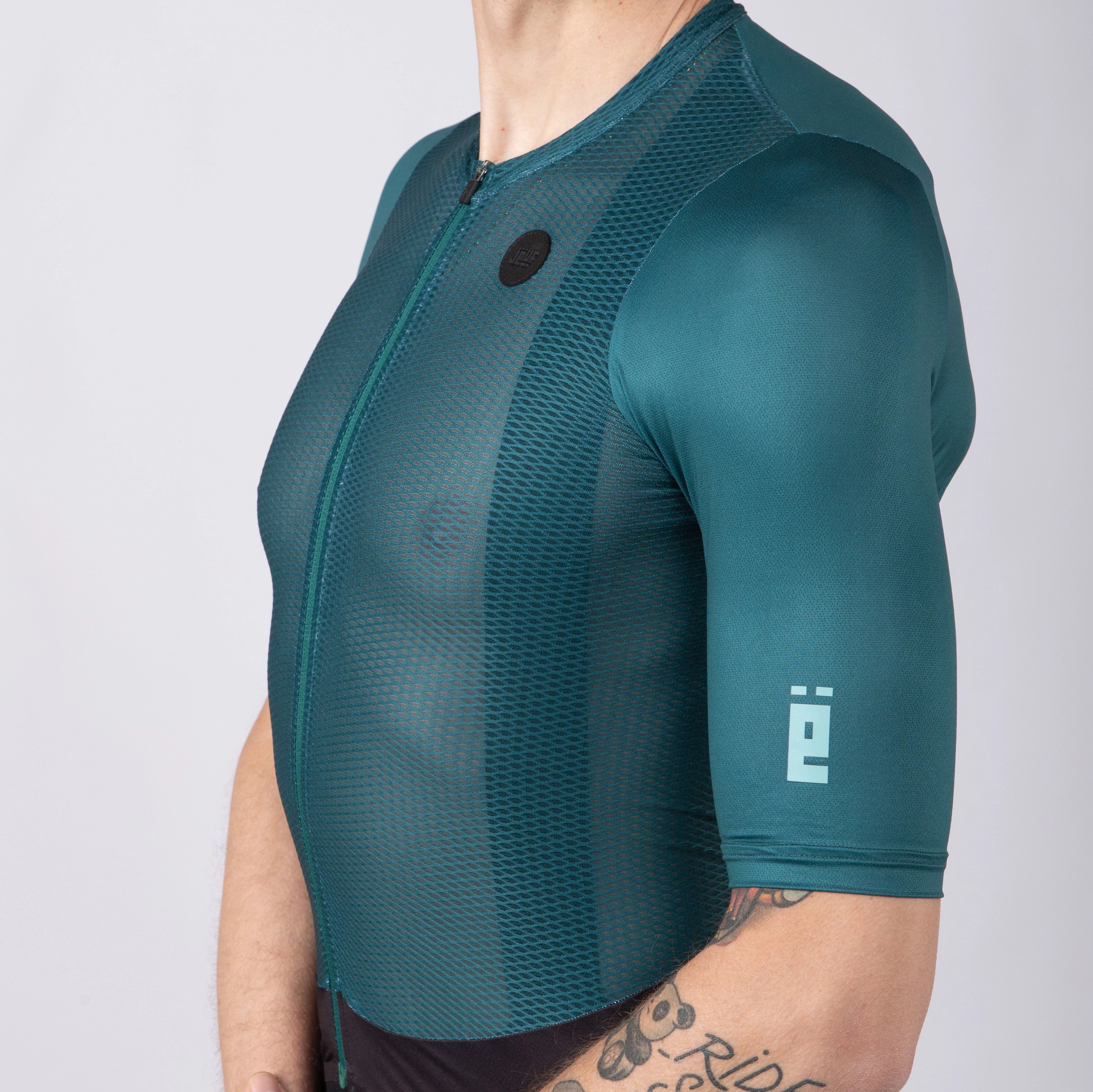 Juf Pro Climber green jersey 
