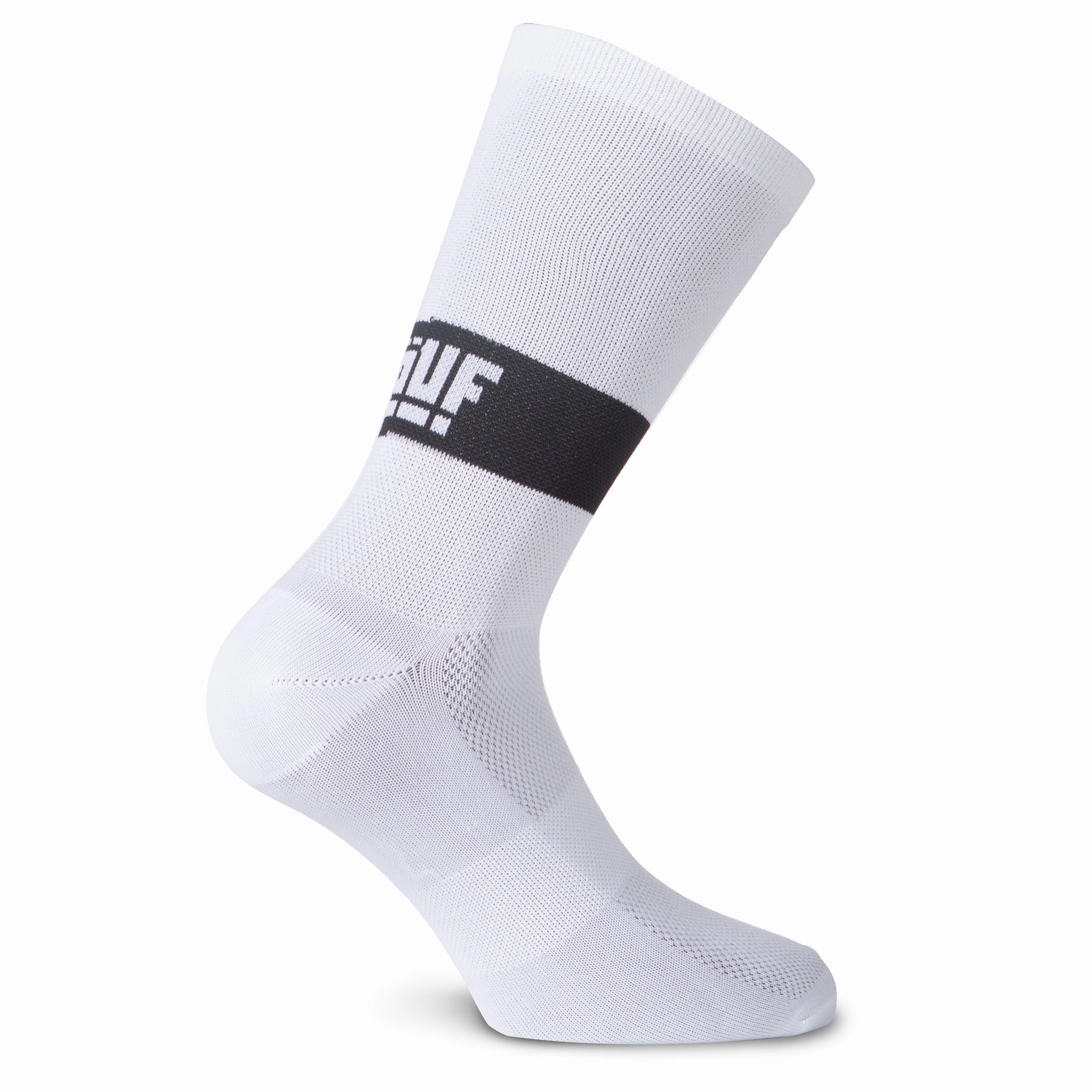 Juf Train Band Socks - Black and White 