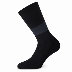 Juf Train Band Socks - Black Grey 