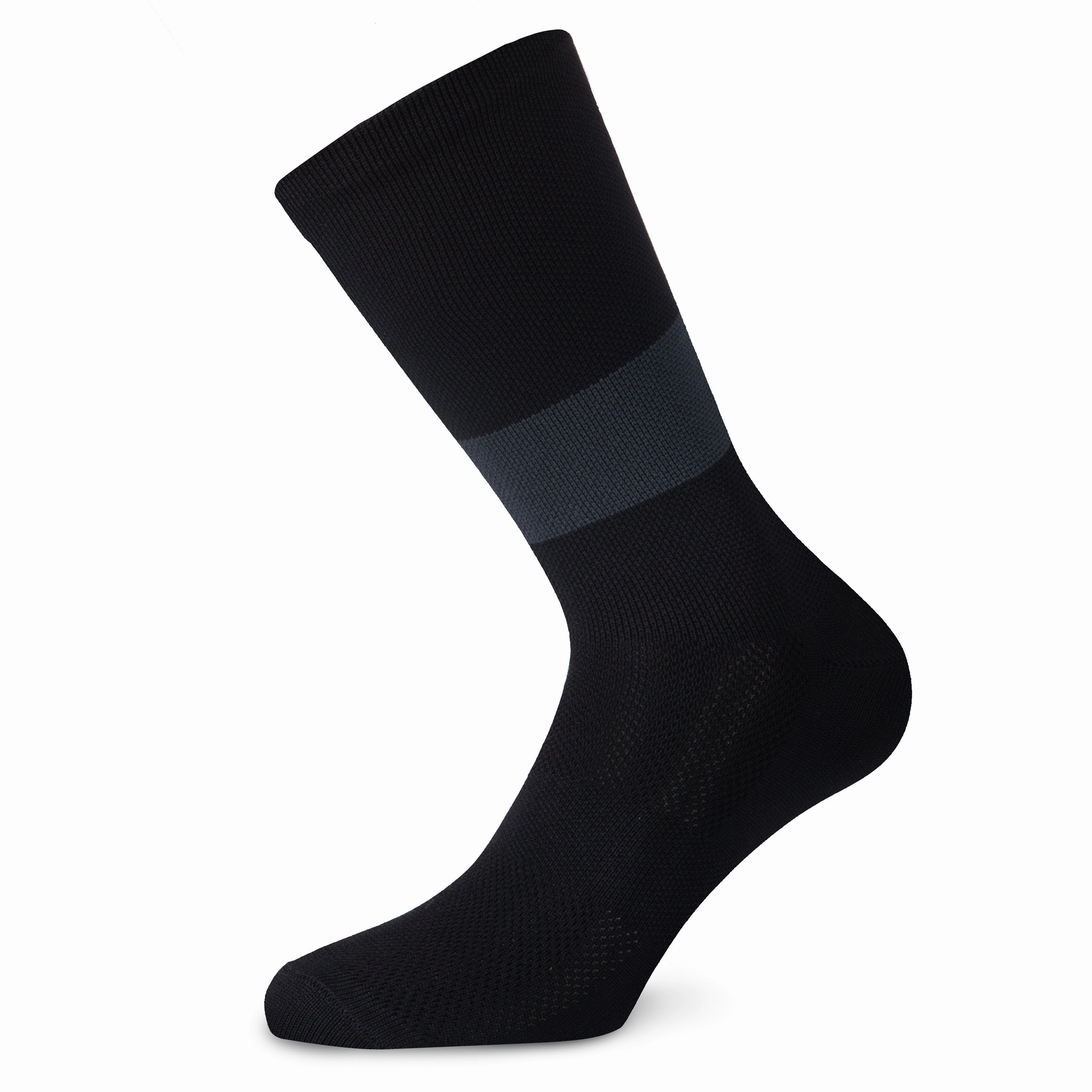 Juf Train Band Socks - Black Grey 