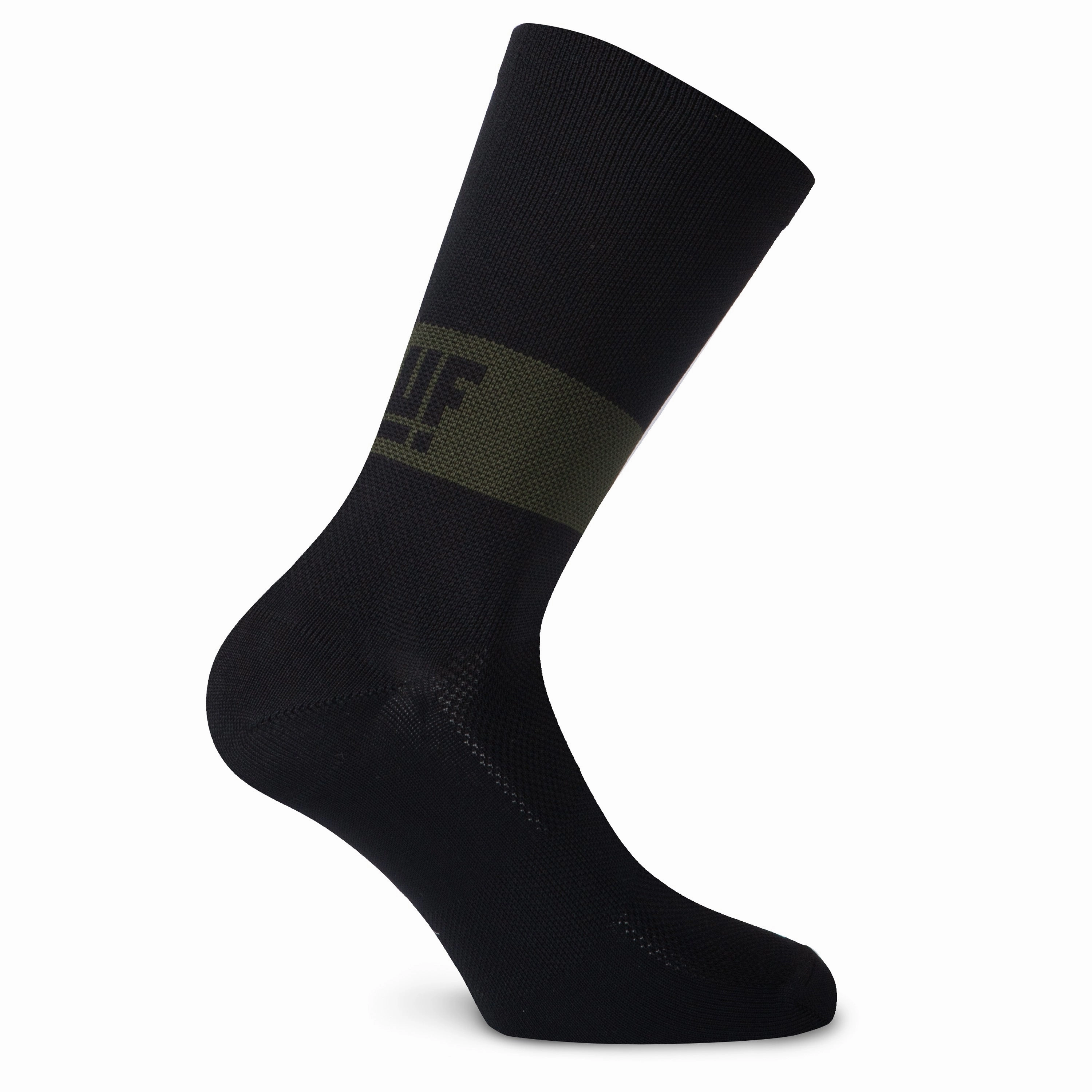 Juf Train Band Socks - Black Military Green 
