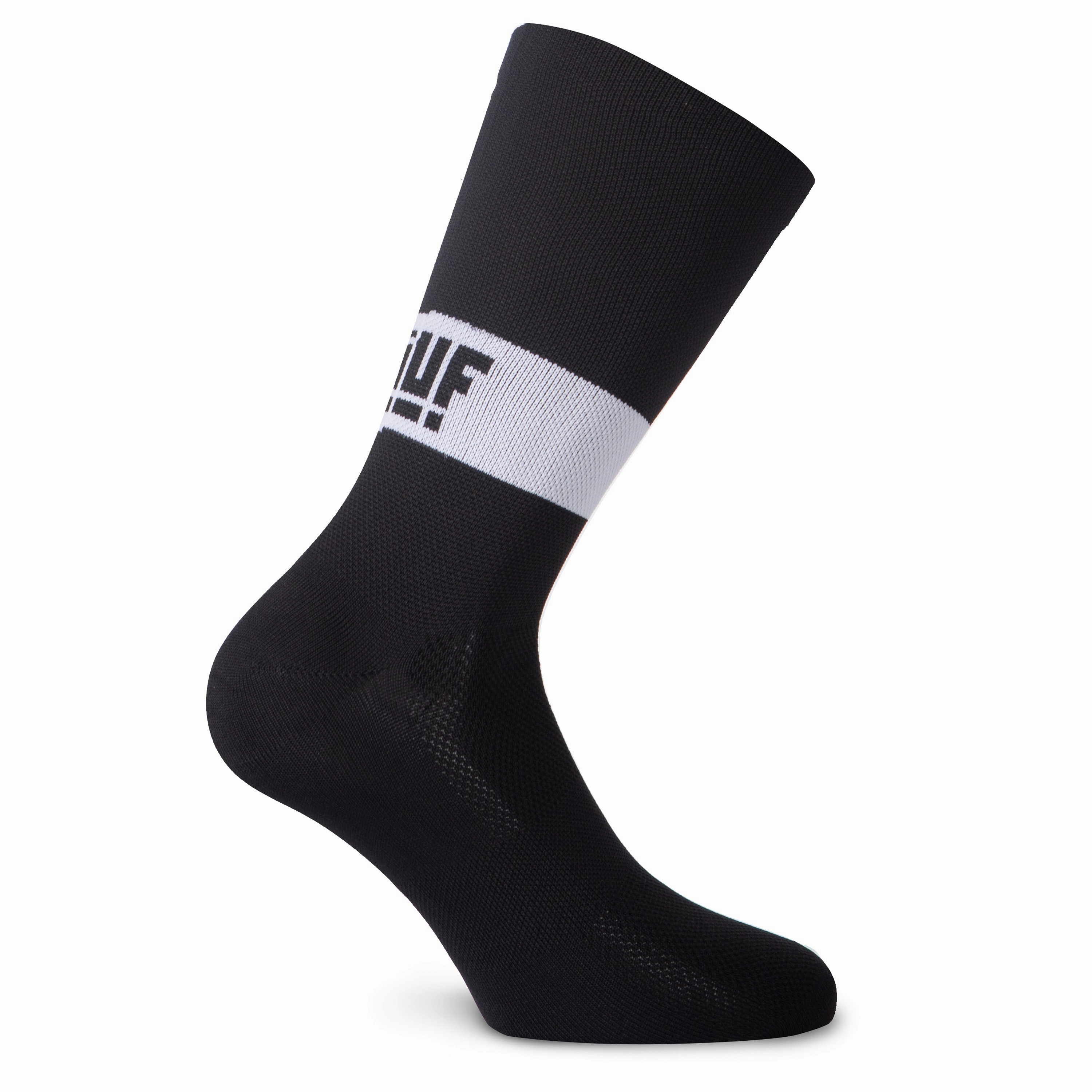 Juf Train Band Socks - Black white 