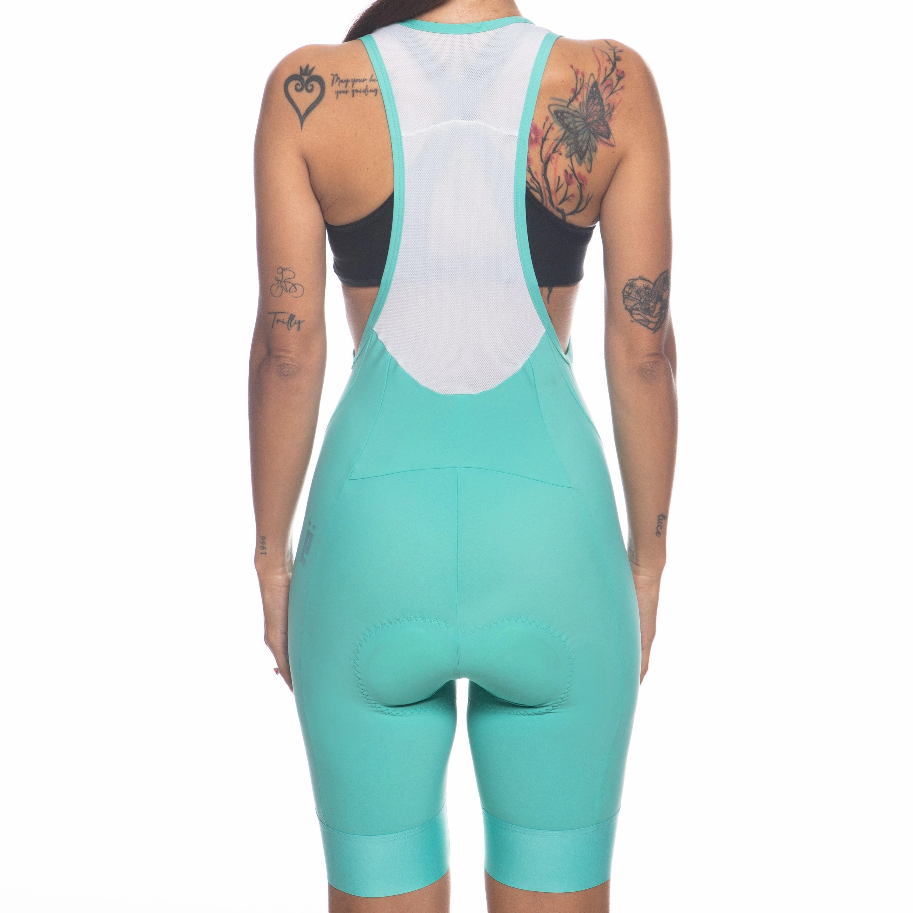 Juf Train women bib shorts - Light blue