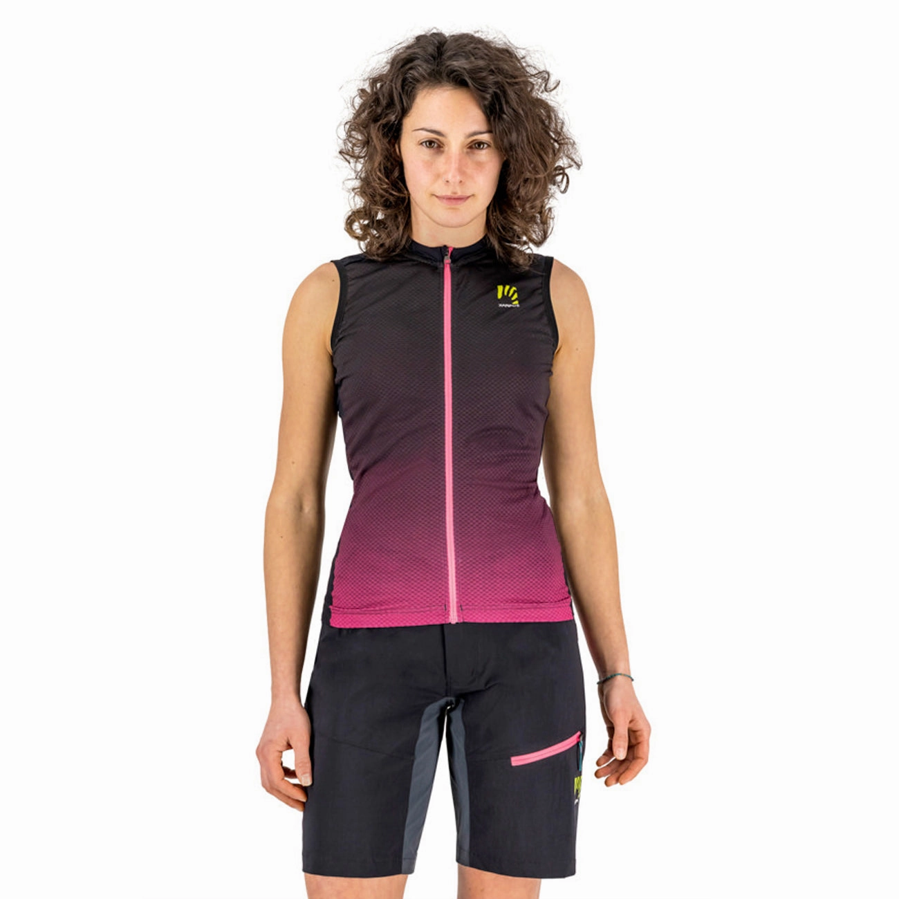 Karpos verve Evo women sleeveless jersey - Black pink
