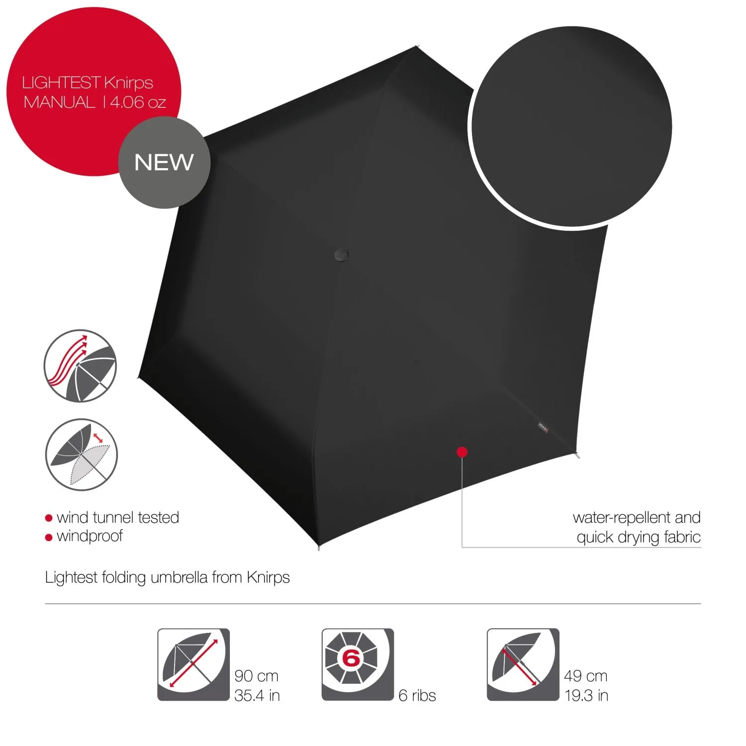 Instant Savings Deal Shop Save Big Knirps Us.050 Ultra Light Slim Manual Umbrella