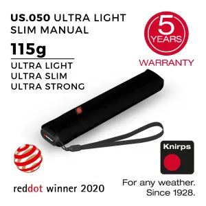 Knirps Us.050 Ultra Light Slim Manual Umbrella Unmissable Deal Today Shop the Savings Now