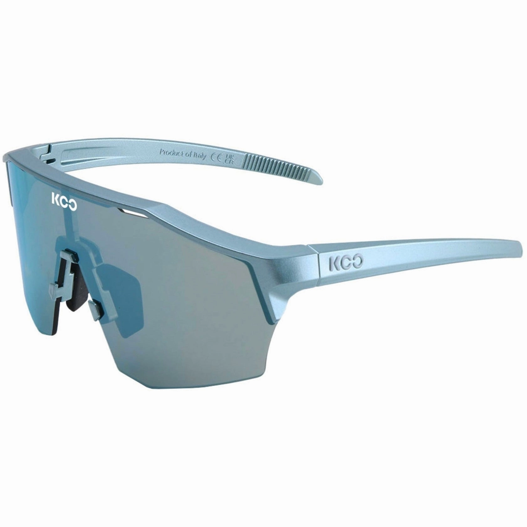 KOO Alibi Galaxy glasses - Metallic Light Blue Super Blue Mirror