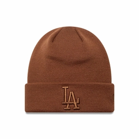 Todays Special Savings Shop the Savings Now La Dodgers Mlb League Essential Brown Cuff Knit Beanie Hat