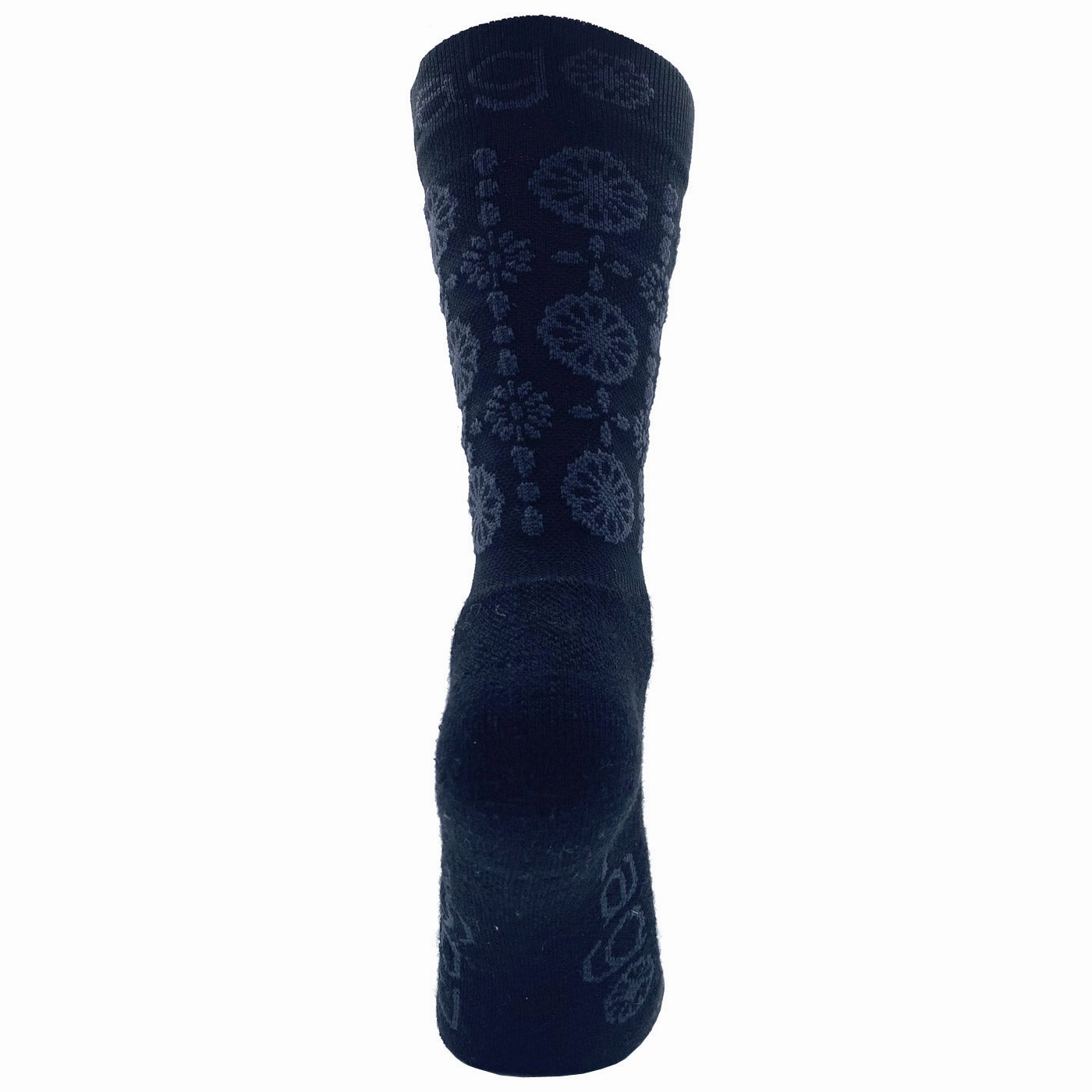 Lago Flowers woman winter socks - Black