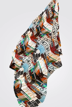 Large Scarf - Do Or Die Print Exclusive Online Discount Limited Stock Offer