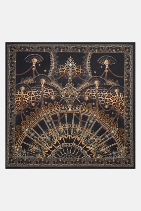 Limited Stock Alert Large Square Scarf - Masked At Midnight