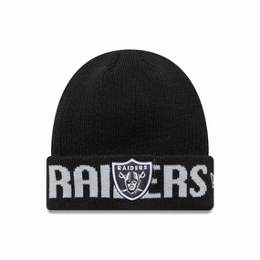 Hot Clearance Now Big Savings Today Las Vegas Raiders Nfl Wordmark Black Cuff Knit Beanie Hat