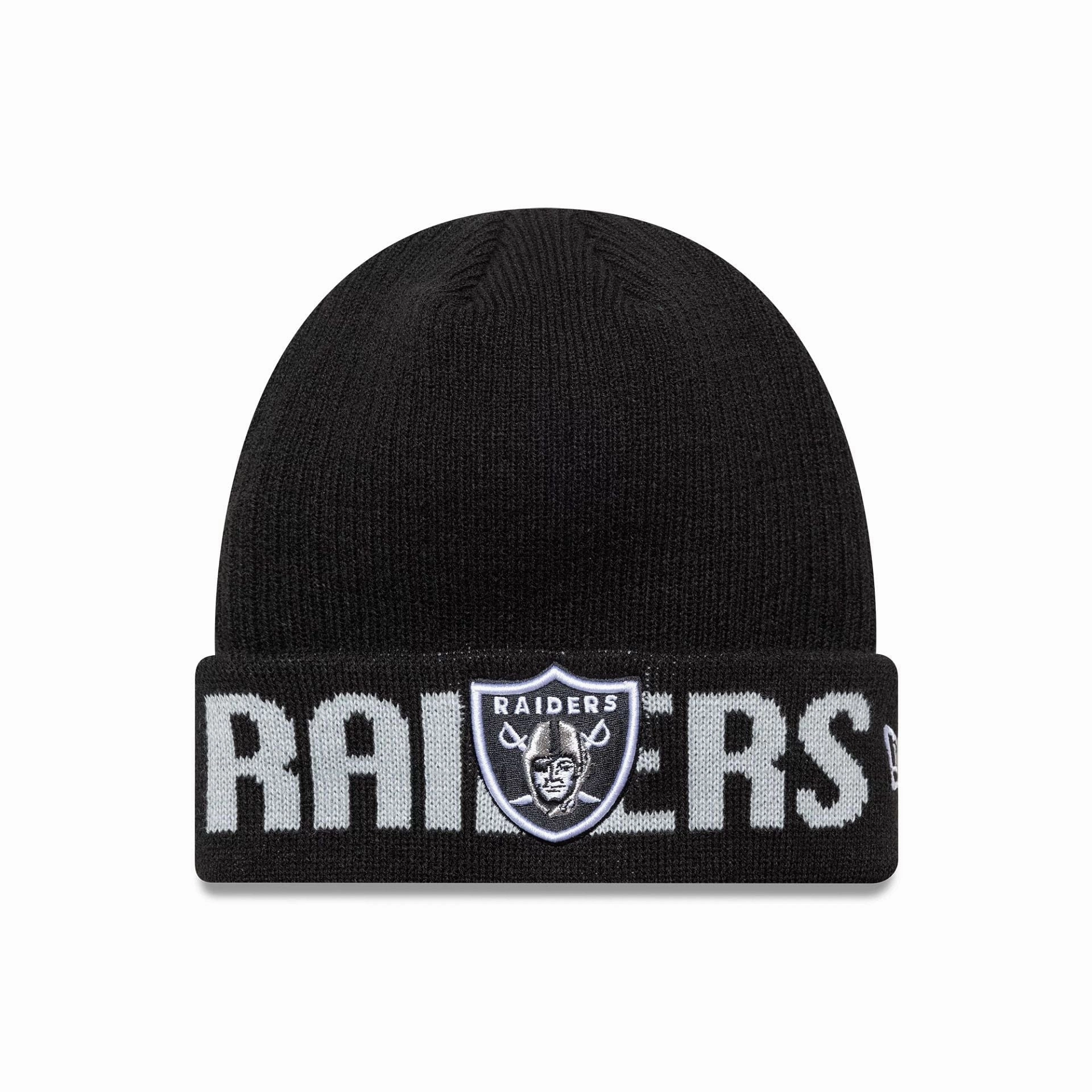 Hot Clearance Now Big Savings Today Las Vegas Raiders Nfl Wordmark Black Cuff Knit Beanie Hat