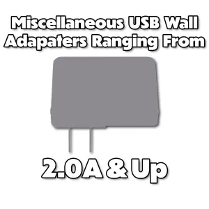 Miscellaneous & Mixed Wall Charger Usb Adapter (2.0A Output And Up) - 1 Adapter Instant Hot Deal Instant Savings Inside