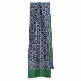 Dark Blue Double Silk Scarf Hot Pick of the Day