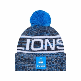Weekend Flash Offer Detroit Lions Nfl Sideline Blue Sport Knit Beanie Hat