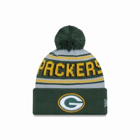 Dont Miss Todays Deal Green Bay Packers Nfl Pom Wordmark Dark Green Bobble Knit Beanie Hat