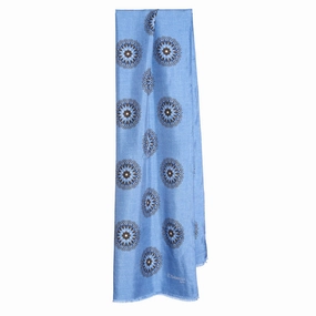 Light Blue Madder Silk Stole EndofWeek Deals