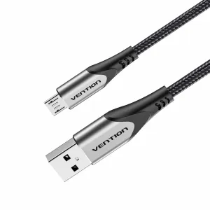 Limited Time Steal Special Price Today Vention Coahf Cotton Braided Usb 2.0 A Male To Micro-B Male 3A Cable Gray 1M