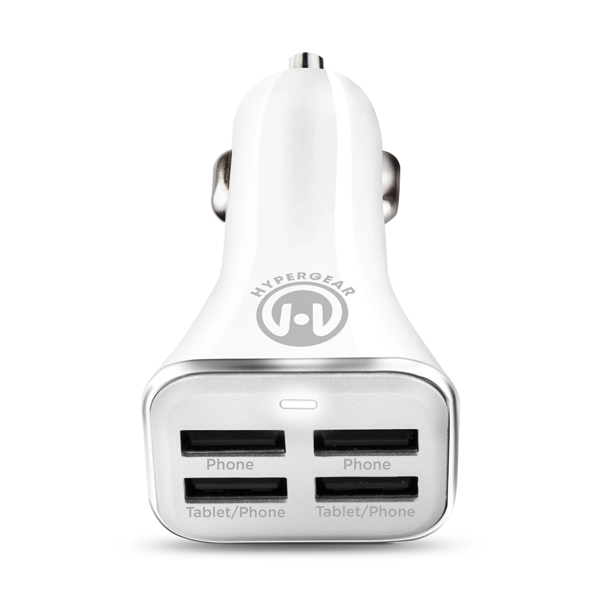 Hot Sale Frenzy 34W Quad Usb Car Charger | White