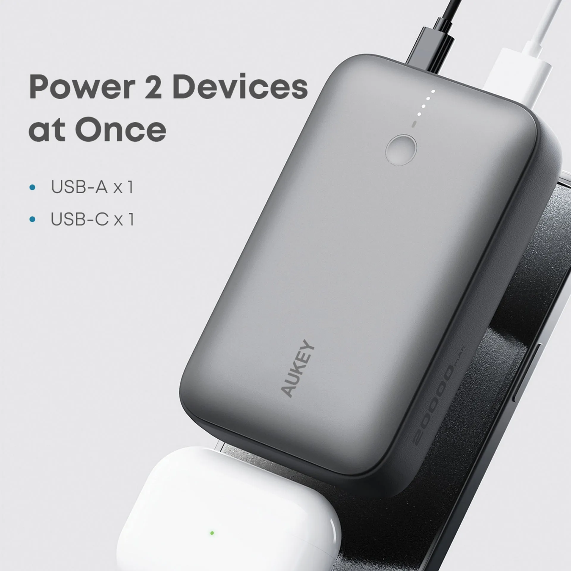 Pb-Y57 22.5W Usb C Pd & Usb Qc3.0 20000Mah Mini Power Bank Instant Discount