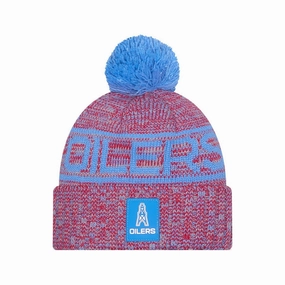 Dont Miss This Deal Hot Clearance Now Nfl Oilers Nfl Sideline Pastel Blue Sport Knit Beanie Hat