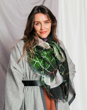 Today Only Steal Flash Offer Today Hope & Fear Scarf - Green Multi