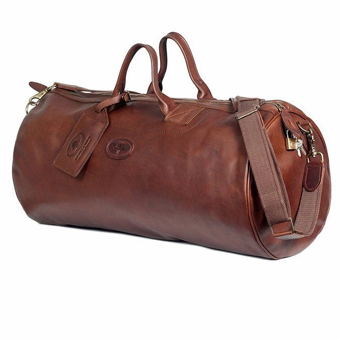 Mega Online Discount Melvill & Moon Leather Safari Duffel Bag (Med) | Brown
