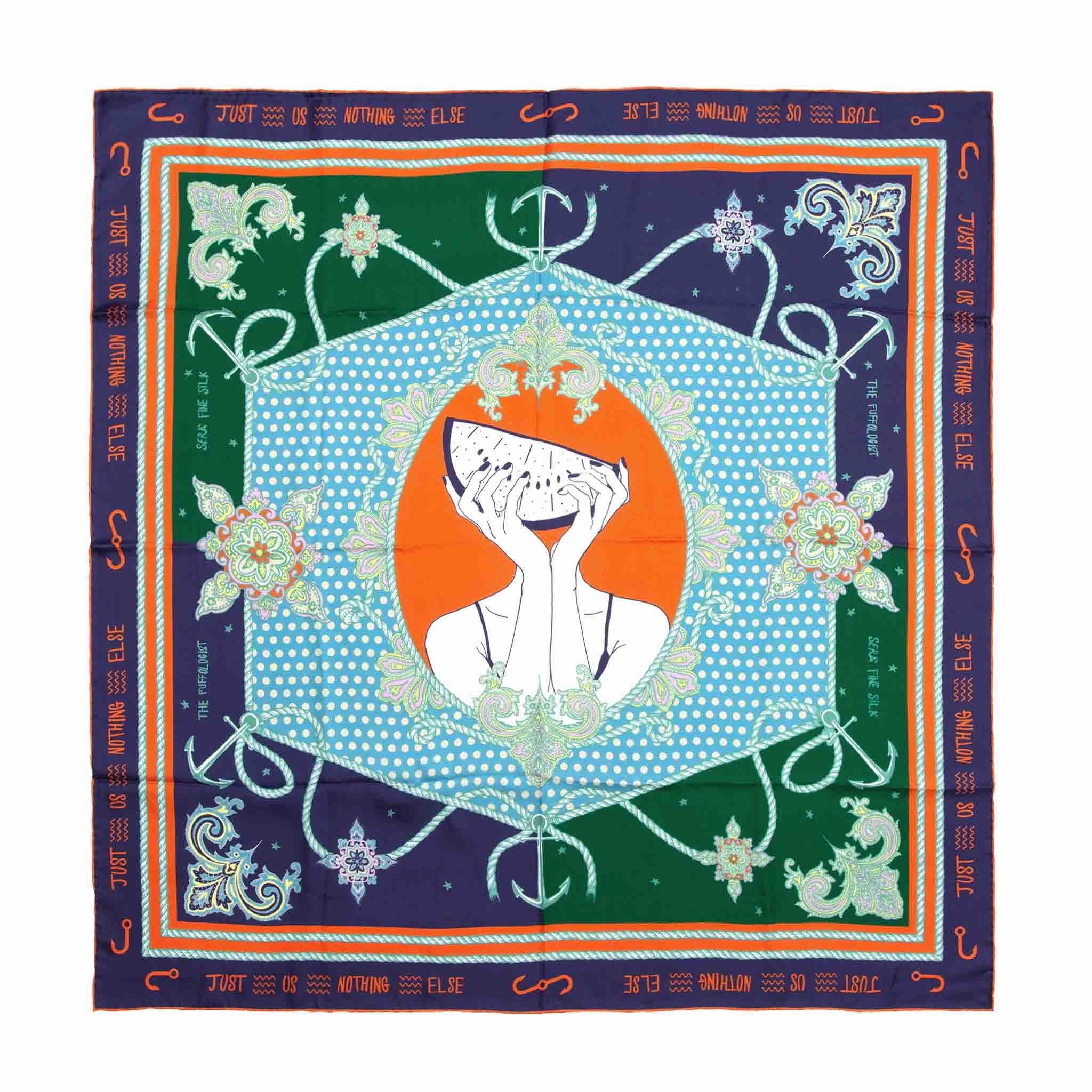 Big Hot Sale Just Us, Nothing Else Silk Scarf