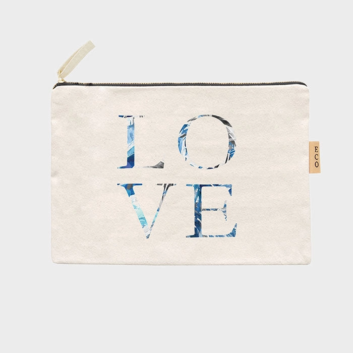Love Message Cotton Canvas Eco Pouch Bag Steal the Deal Now Flash Sale Alert