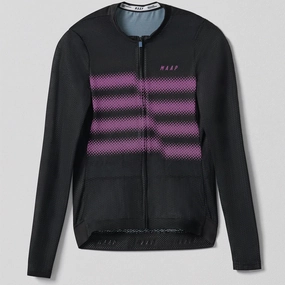 Maap Blurred Out Ultralight Pro long sleeve woman jersey - Black