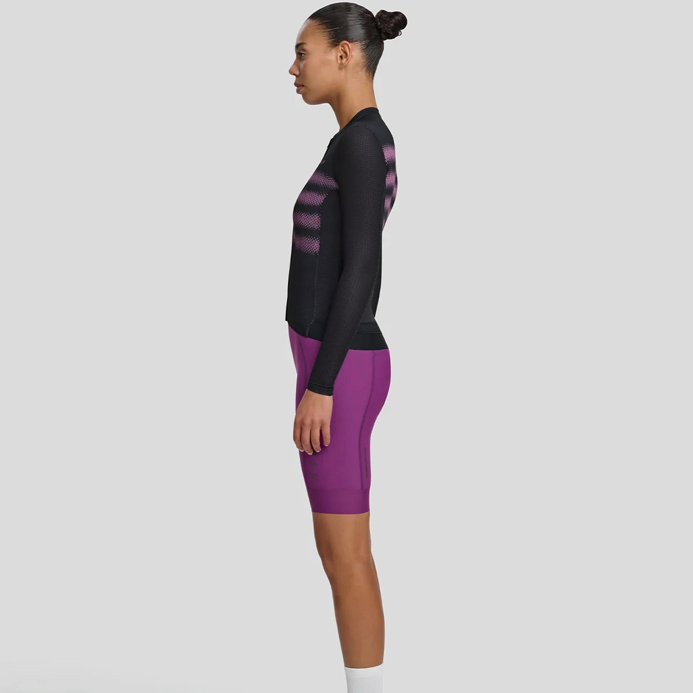 Maap Blurred Out Ultralight Pro long sleeve woman jersey - Black