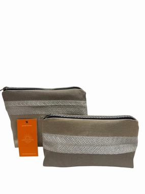 Make Up Bags Set In Brown And Silver Shop Save Big Big Hot Sale