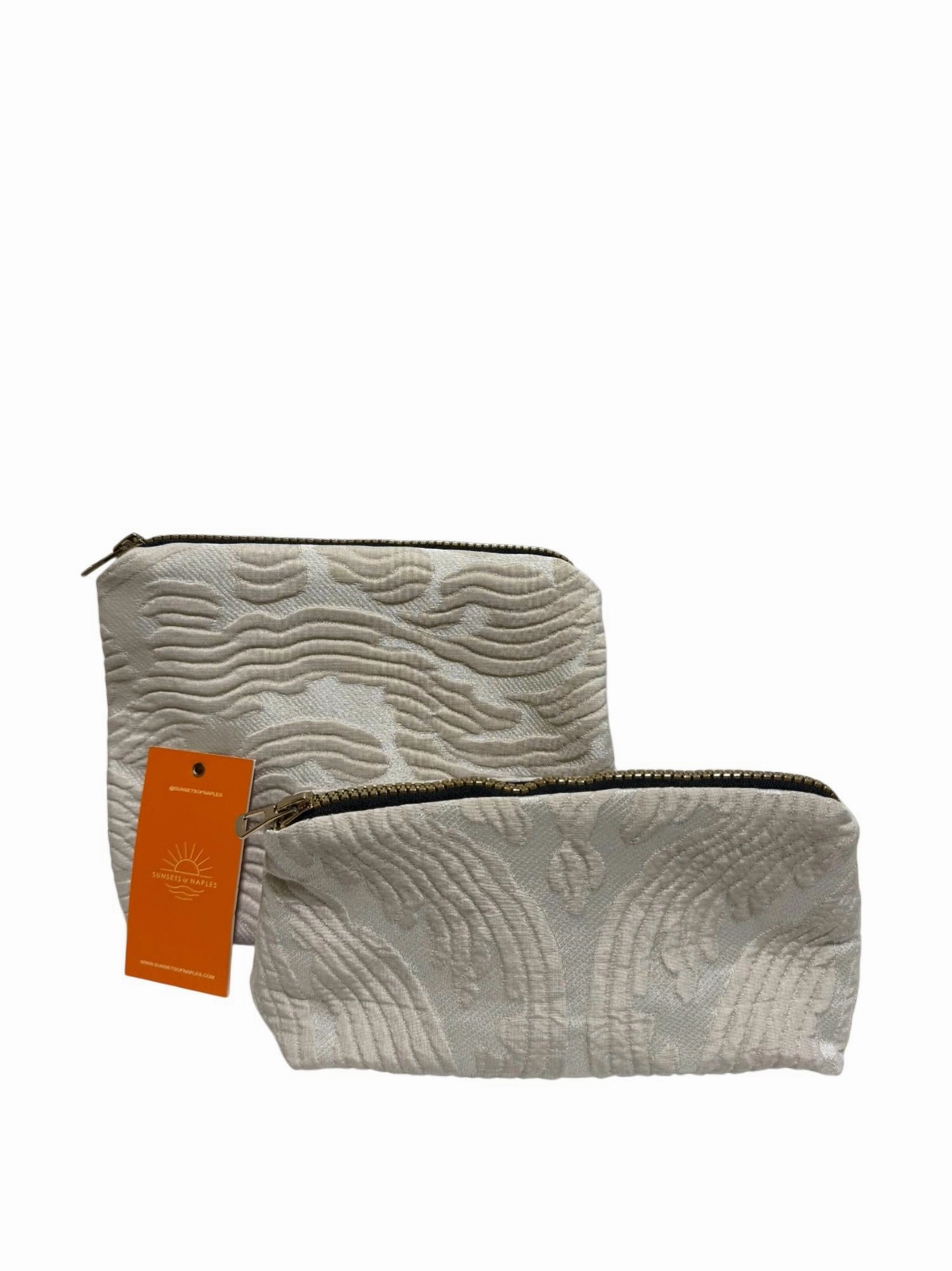 MustHave Items Daily Deal Frenzy Make Up Bags Set In Cream