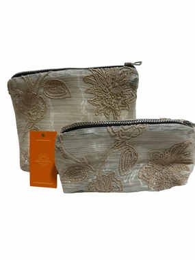 Make Up Bags Set In Embroidery Flowers Today Only Hot Sale Daily Deal Frenzy