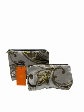 Special Deal Frenzy Make Up Bags Set In Green And Cream