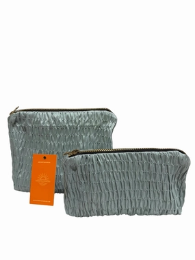 Make Up Bags Set In Green Clearance Event Clearance Blowout