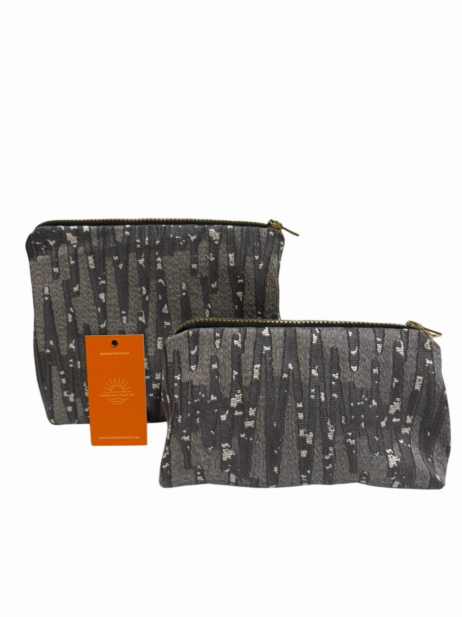 Steal the Deal Now Make Up Bags Set In Grey Shape