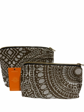 Make Up Bags Set In Silver And Brown Daily Clearance Deal Todays Special Picks