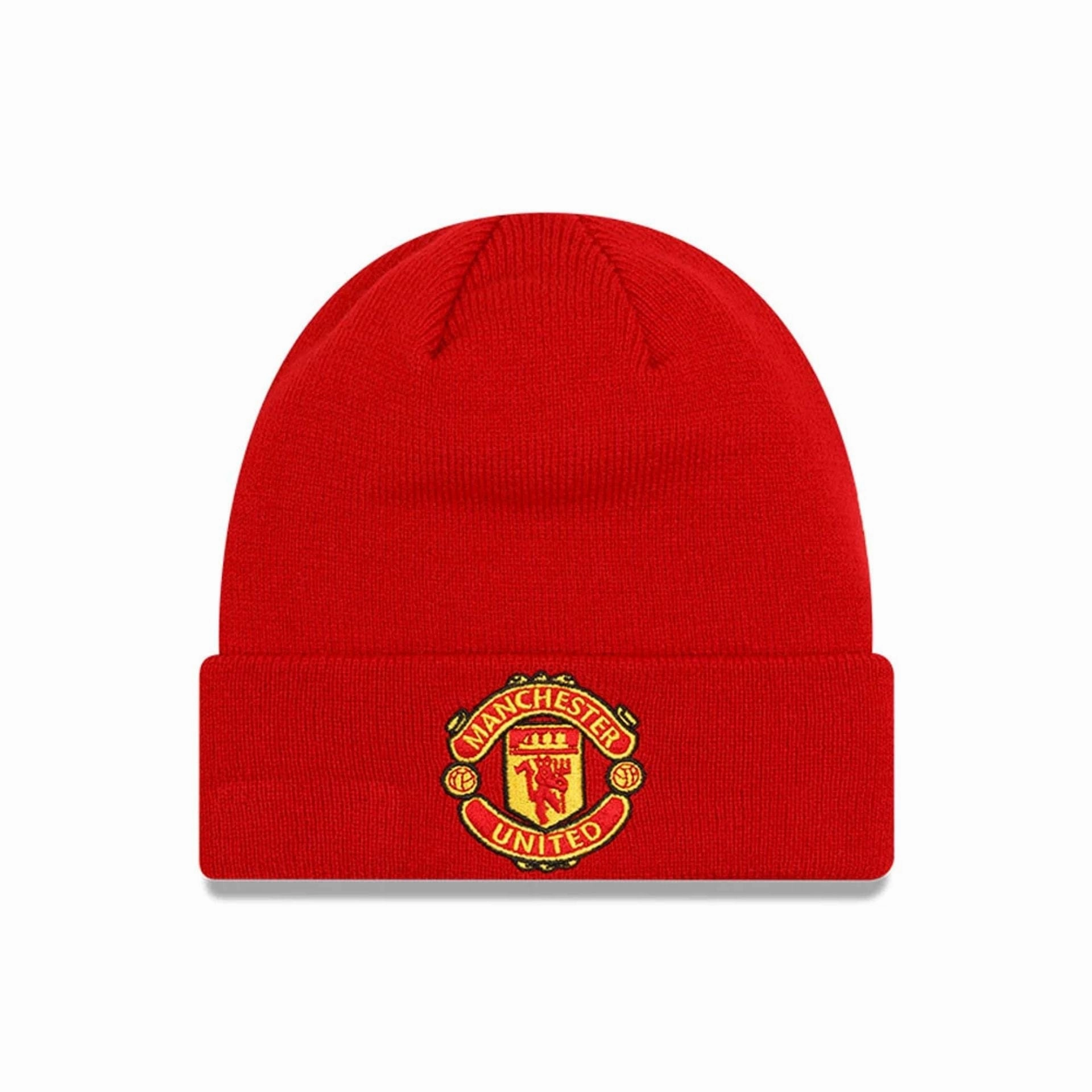 Limited Time Sale Manchester United Fc Red Cuff Knit Beanie Hat