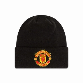 Manchester United Fc Youth Black Cuff Knit Beanie Hat Online Exclusive Savings