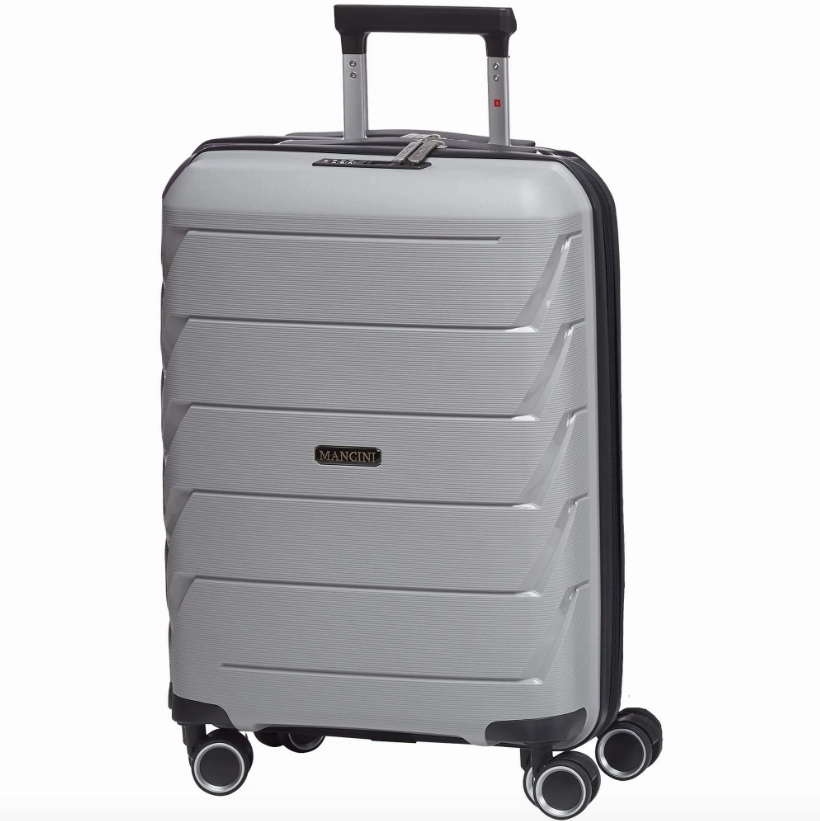 Mega Discount Today Trending Deals Today Mancini Melbourne Collection Expandable 20" Spinner Carry-On Luggage