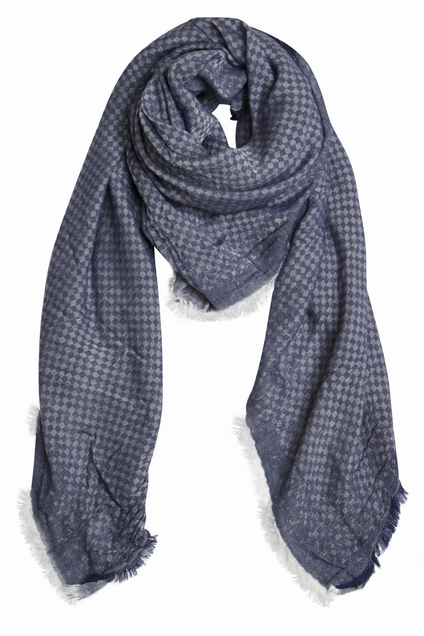 Marine Blue Scarf In Beautiful Quality Clearance Sale Now