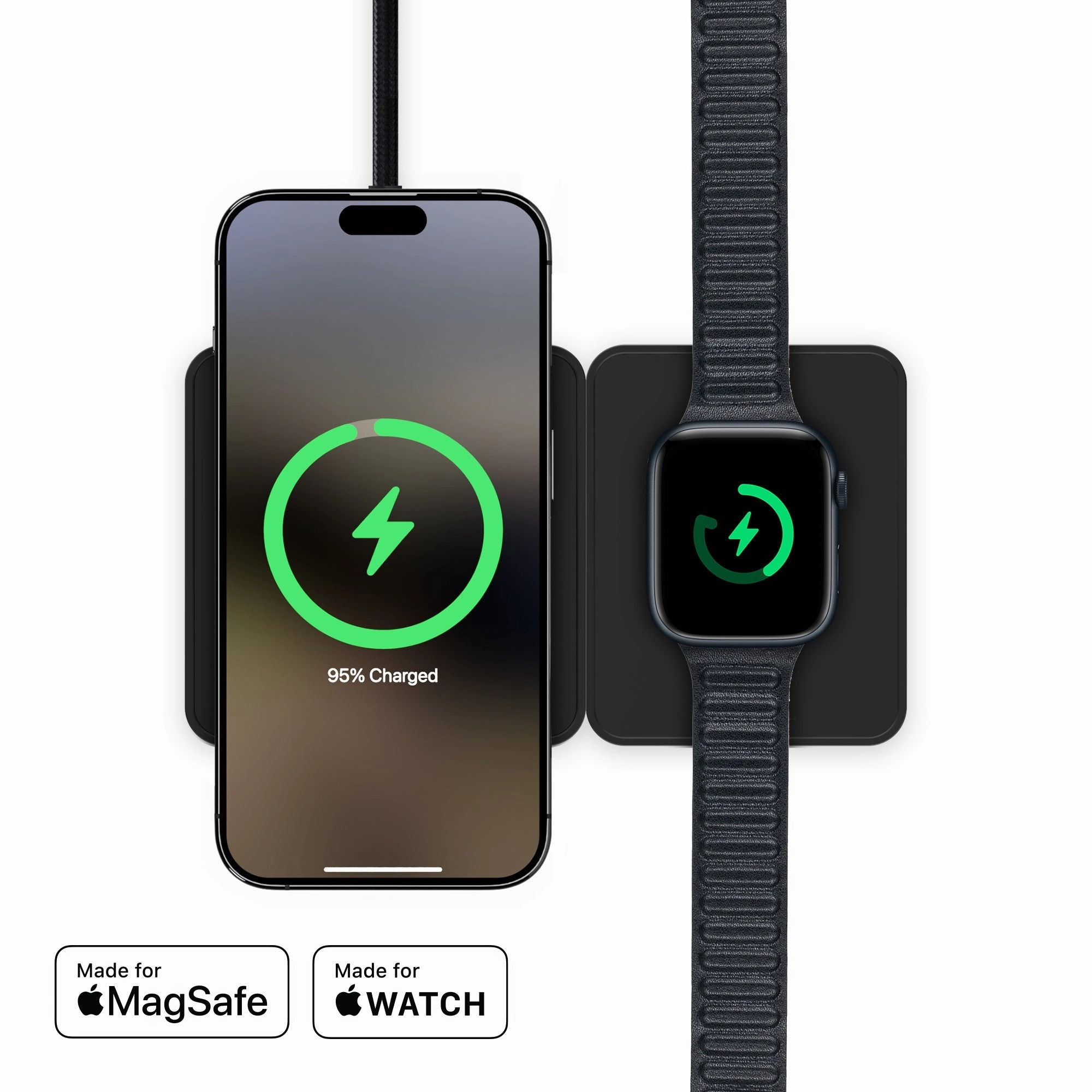 Matte Black 2 In 1 Fast Charging Set Mega Hot Offer